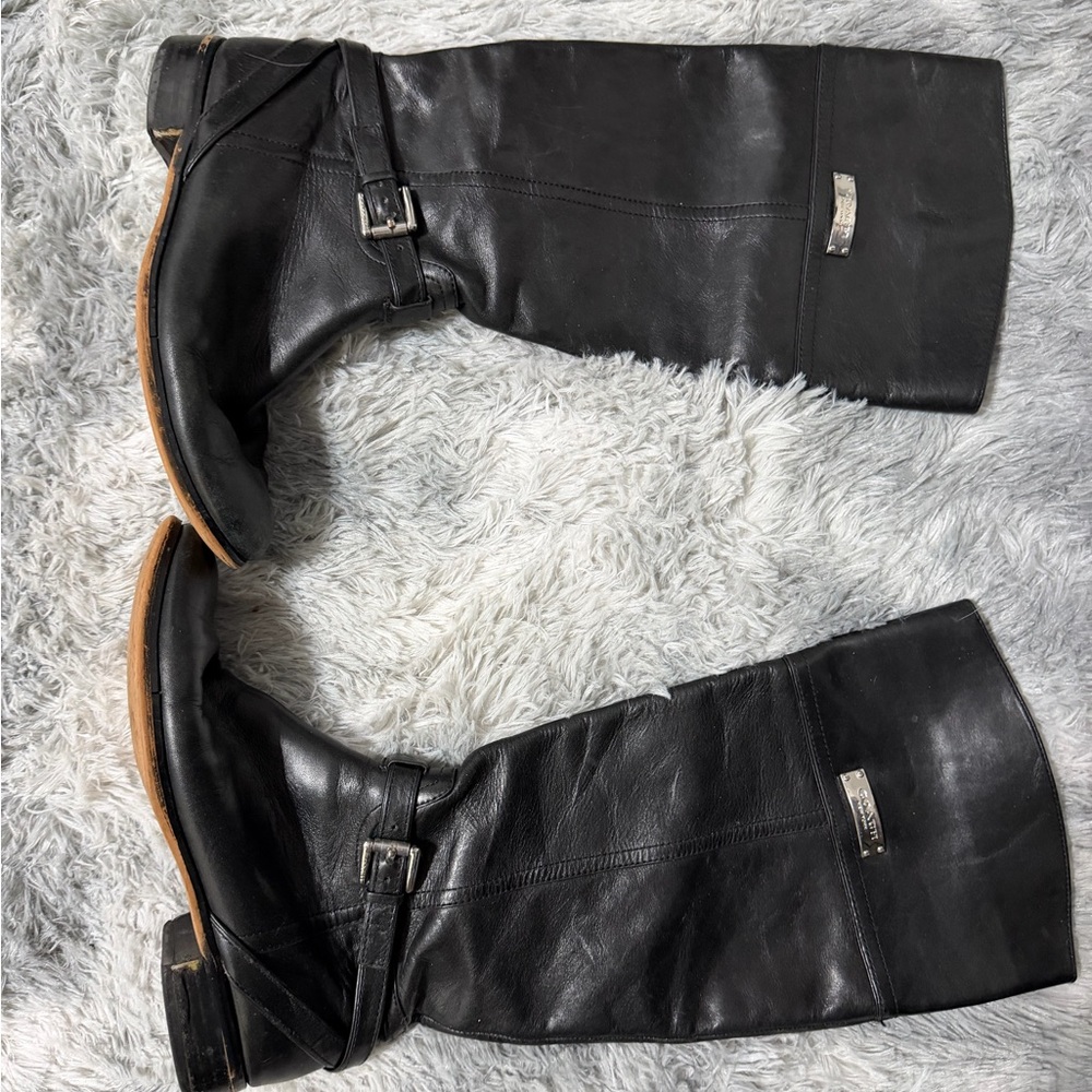 Coach Black Over the Knee Boots